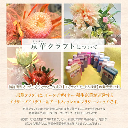 黄金姫花月＆金のなる木 レインボーローズ ガラスドームアレンジ